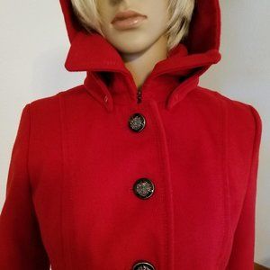 Jessica Simpson red coat size medium